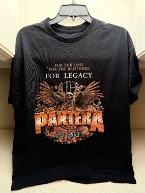 Pantera Lamb of God 2023 Concert Tour Black Tee Shirt Large Extra Large